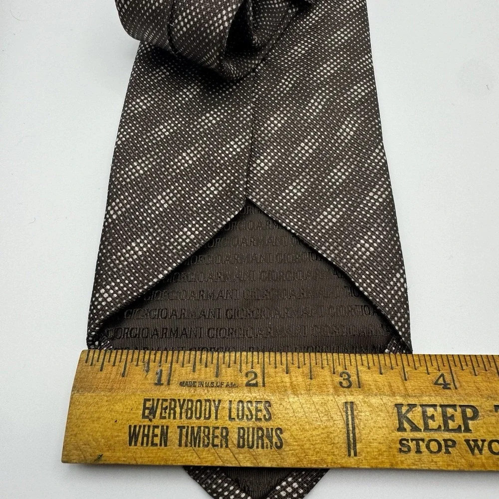 Giorgio Armani Geometric Print Neck‎ Tie Italy Classy Boujee Silk FAIR